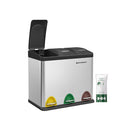 Segenn's Prullenbak - Vuilnisbak - Afvalbakken Vuilnisbakken - Pedaalemmer RVS (24 Liter 3x8L)