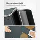 Segenn's Vuilnisbak - Prullenbak - afvalscheiding - afvalbak - 30 L - metalen - pedaalemmer met binnenbakken en handgrepen - afvalscheidingssysteem - 2 x 15 liter - softclose - luchtdicht - rookgrijs