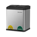 Segenn's Prullenbak - Vuilnisbak - Afvalbakken Vuilnisbakken - met binnenbakken Afvalscheidingssystemen Pedaalemmers RVS 30 Liter 2