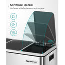 Segenn's Prullenbak - Afvalbak - Afvalscheidingssysteem - met 3 Binnenemmers van Kunststof - Pedaalemmer - van Vingerafdrukvrij