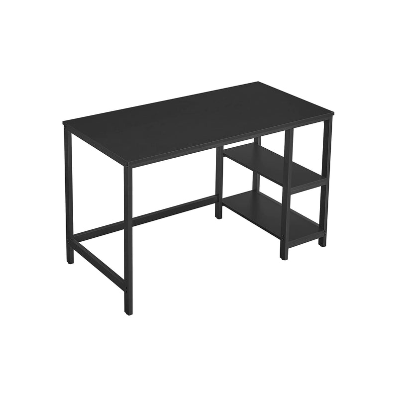 Segenn's Lagos Bureau - Bureautafel - Computertafel - Met 2 planken - Aan de rechter- of linkerkant - Zwart 120 x 60 x 75 cm