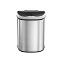 Segenn's Prullenbak - Vuilnisbak - Met sensor - Automatische vuilnisbak - 2 x 35L - met 2 vakken - Contactloos -Zilver