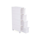 Segenn's Keukenkast - Keukentrolley - Keukenrek - Badkamerkast - op wielen - Wit