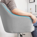 Segenn's Moana Bureaustoel - Comfortabele Bureaustoel - In Hoogte Verstelbare Computerstoel - Belastbaar tot 120 kg - Stalen Frame - Imitatie Linnen - Ademend - Thuiskantoor - Kantoor - Lichtgrijs