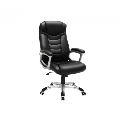 Segenn's bureaustoel - ergonomische bureaustoel - in hoogte verstelbare draaistoel - bureaustoel - directiestoel - robuust - zwart