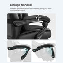 Segenn's Bigboss bureaustoel - ergonomische bureaustoel - gamestoel - met opklapbare hoofdsteun - uitschuifbare voetensteun - extra grote orthopedische directiestoel - kunstleer - Zwart 91,4 x 66,4 x 37,4 cm