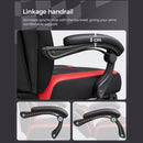 Segenn's Rio Gamestoel - Kunstleer - Bureaustoel met Voetensteun - Bureaustoel - Ergonomisch Design - Belastbaar tot 150 kg - Zwart-Rood