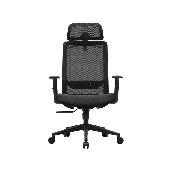 Segenn's bureaustoel - ergonomische bureaustoel - met kleerhanger - mesh hoes - hoofdsteun -  zwart