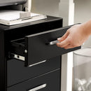 Segenn's Zwart ladeblok bureau - ladeblok op wieltjes - Rol Container - bureau organizer