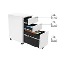 Segenn's Tagus Ladeblok met afsluitbare - Ladeblok - Ladeblok 3 Lades Wit - metaal 30 x 45 x 60 cm