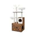 Segenn's Kupky krabpaal met kattenbak - Kattenbak - krabpaal - vintage bruin