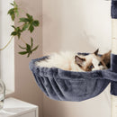 Segenn's Hoge krabpaal XL krabpaal, krabpaal hoog XL Luxe kattenhuis 206 cm, Rookgrijs