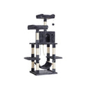 Segenn's krabpaal - Kras boom - Krabpaal met Bontballen - 55 x 45 x 150 cm (lxbxh) - Rookgrijs