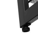 Segenn's Heavy duty 8-laags schoenenrek - set van 2 stapelbare 4-laags schoenenopbergers - metalen schoenenopberger met verstelbare gaasplanken - plat of onder een hoek te monteren - zwart