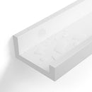 Segenn's Boekenrek - Wandplank - Wandplank set van 2 - Zwevende Planken met Hoogglans Afwerking - 60 x 10 cm - Eenvoudige Montage - Wit