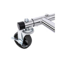 Segenn's Yangtse zware kledingrek - Kledingrek op wieltjes - van metaal - opklapbaar - belastbaar tot 90 kg - kapstok met wielen - lengte 92-132 cm, verchroomd, industrieel