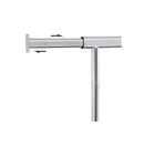 Segenn's Yangtse zware kledingrek - Kledingrek op wieltjes - van metaal - opklapbaar - belastbaar tot 90 kg - kapstok met wielen - lengte 92-132 cm, verchroomd, industrieel