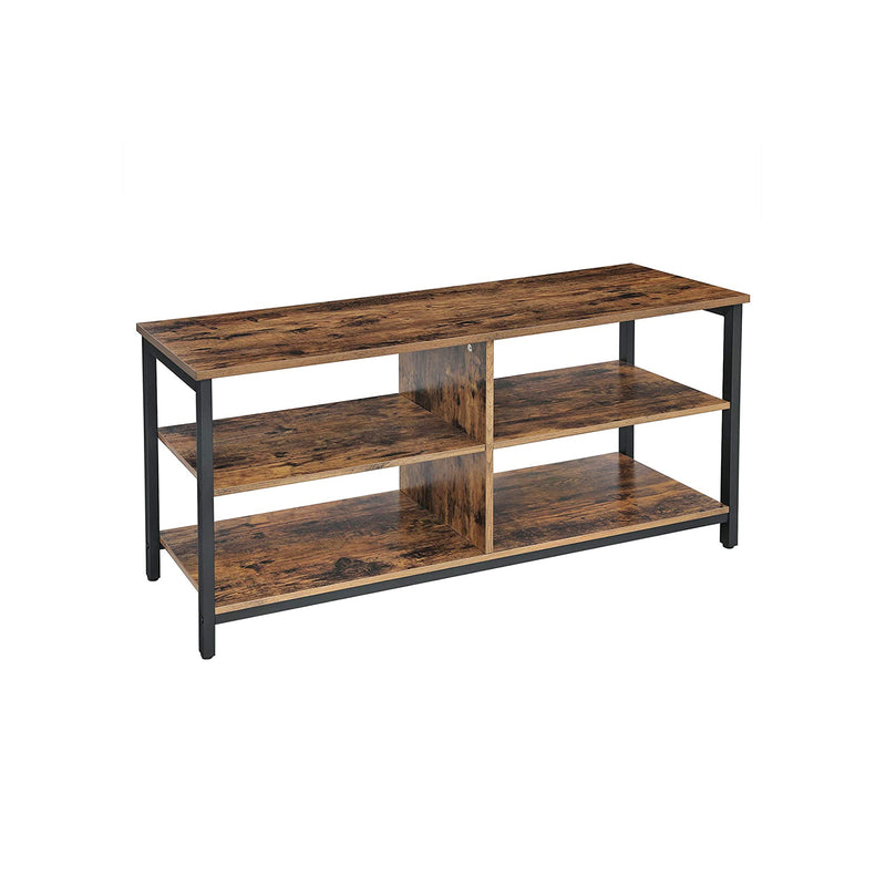 Segenn's tv meubel- tv kast - tv-tafel- tv-plank- lowboard met 4 plankniveaus- bruin