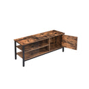 Segenn's Axis Tv Kast - lowboard met 2 plankn - tv meubel - tv's tot 48 inch - industrieel design - vintage - bruin zwart