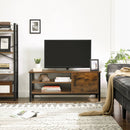 Segenn's Axis Tv Kast - lowboard met 2 plankn - tv meubel - tv's tot 48 inch - industrieel design - vintage - bruin zwart