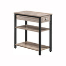 Segenn's Vega bijzettafel - nachtkastje - industrieel - greige-zwart