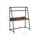 Segenn's Arizona Bureau - Met planken - computertafel - Tafel - Industrieel - Vintage Bruin zwart