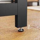 Segenn's Lio Bureau - L-Vormige Bureau - Hoekbureau met 2 Planken - Ruimtebesparende Kantoortafel - Industrieel Ontwerp - Gaming, 138 x 138 x 75 cm - Vintage Bruin-Zwart