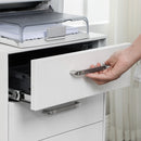 Segenn's Amber Ladeblok - met afsluitbare - Ladeblok bureau - 3 Lades - metaal - Wit - 39 x 48 x 60 cm