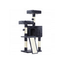 Segenn's Krabpaal - Krabpaal - Krabplank - Rookgrijs - 50 x 35 x 115 cm (L x W x H)