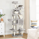 Segenn's Krabpaal - Hoog - Krabpaal XL - 60 x 50 x 206 cm (L x W x H) - Lichtgrijs