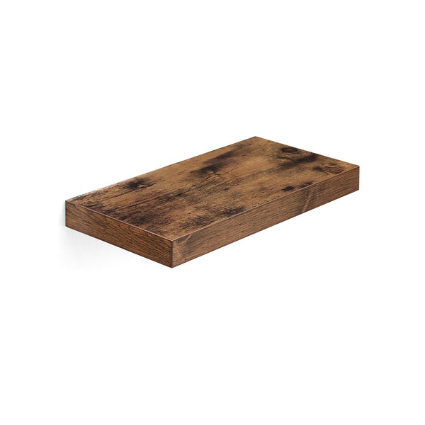 Segenn's wandplank -  zwevende plank - hangende plank -  rustiek - bruin - 40 x 20 x 3,8 cm