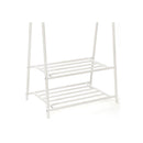 Segenn's Kledingrek - Kledingroede - Kapstok - met Schoenenrek - 87,5 x 155 x 41 cm (B x H x D) - Crème Wit